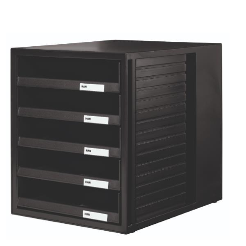 HAN - Cassettiera - 5 cassetti - per C4 - nero